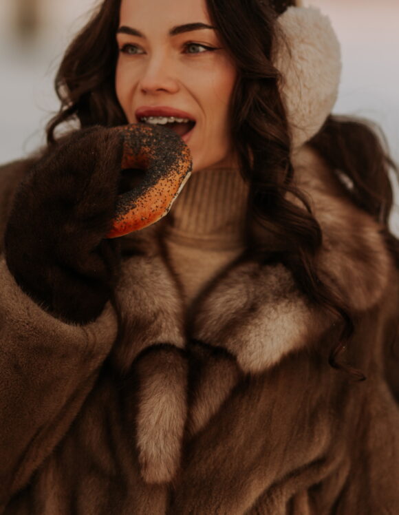 Women's fur jacket